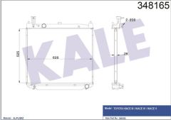 Kale 348165 Radyatör Mekanık Hıace 2001 Sonrası 16400-30110