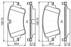 Bosch 0986494833 Fren Balatası A4 A5 Q7  2016 Sonrası Arka Pr-1Kj