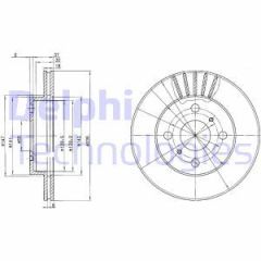 Delphi Bg3519 Fren Diski Ön Yarıs 99-05  Havalı 235Mm