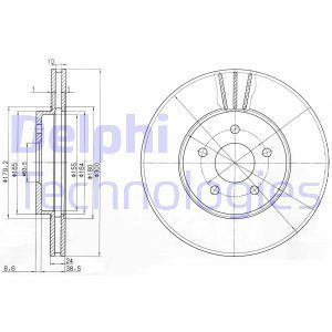 Delphi Bg3537C Fren Diski Ön Havalı 300Mm Mondeo Iıı 00-07