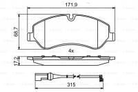Bosch 986494844 Fren Balatası Ön Ford Tourneo Custom-Transıt Cust