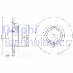 Delphi Bg3551 Fren Diski Tk Chevrolet Matız Daewoo Matız 01/98- O