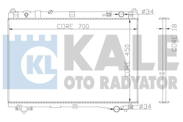 Kale 365500 Radyatör Suzukı Grand Vıtara I Al Pl Brz 450X698X16