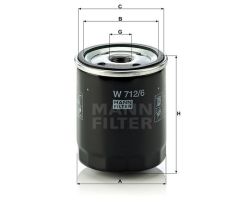 Mann W7126 Yağ Filtresi Bmw 3 E21 E30