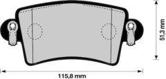 Magneti Marelli 323700013200 Fren Balatası Arka Master Iı 1998 Sonrası /