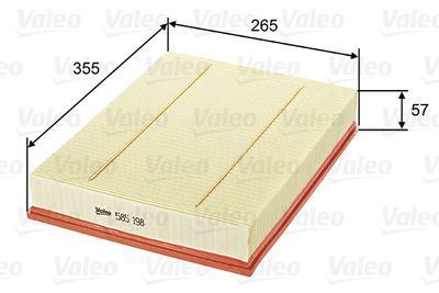 Valeo 585198 Hava Filtresi Mercedes Sprınter 3.5-T 311 Cdı