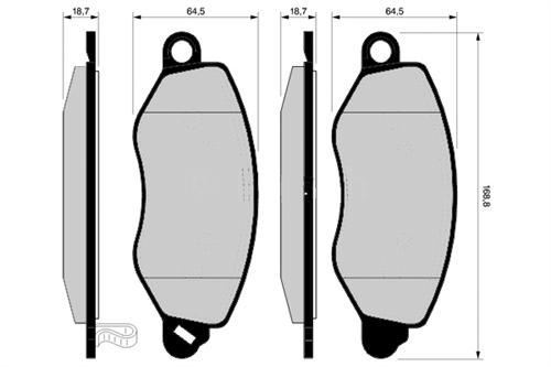 Marelli 323700013800 Ön Balata Transit V184 8.00
