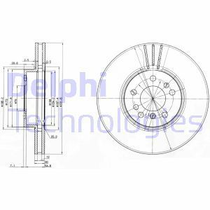 Delphi Bg3628 Fren Diski Ön Bmw X3  E83 2006 Sonrası Bmw X5  E53 2000 Sonrası Takım