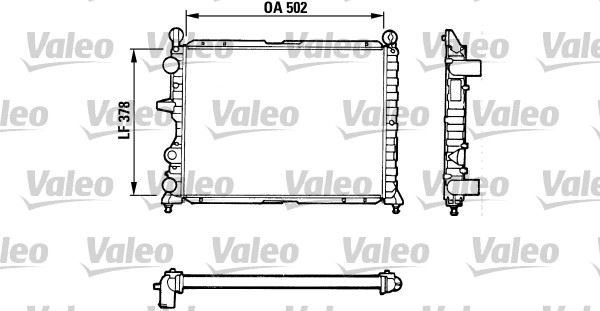 VALEO 811071 SU RADYATÖRÜ TEMPRA 90-93 1.4 1.6 ENJ. TIPO / 155 92