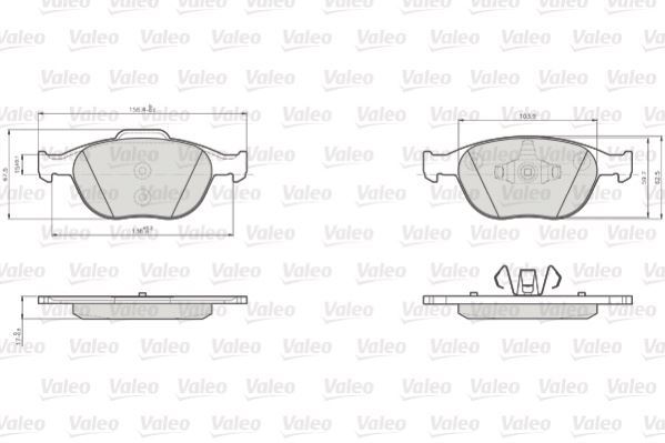 VALEO 872440 DİSK FREN BALATASI (LCV) (ÖN) FORD Tourneo Connect (