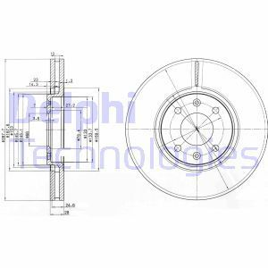 Delphi Bg3675 Fren Diski Çiftli Paket Cıtroen C5-Xantıa 1996 4246