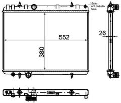 Kale 2054011Ab Su Radyatörü 407 2004 Sonrası 1.6 Hdı 2.2 16V Mt / C5 2004 Sonrası M