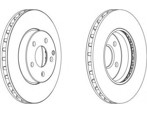 Ferodo Ddf1252C Fren Diski Ön Mercedes W211 02-09 Havalı 295Mm