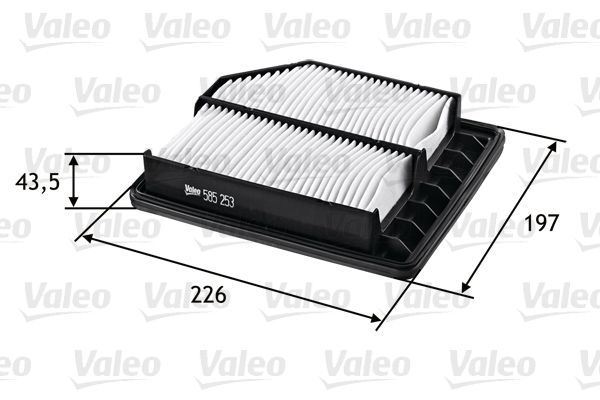 Valeo 585253 Hava Filtresi Honda Cıvıc Vııı 1.6İ-Vtec-1.8İ/Fr-V
