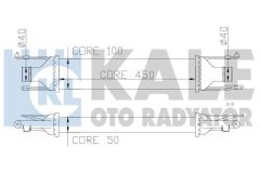 Kale 348400 Turbo Radyatörü Corsa D 2006 Sonrası 1.3 Cdtı 450X97X52