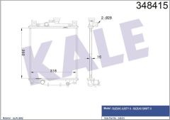 Kale 348415 Su Radyatör Suzukı Swıft Iı 90-01