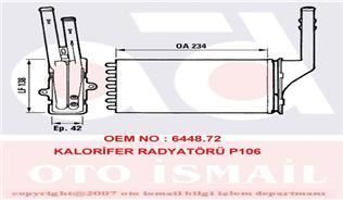 VALEO 812016 KALORIFER RADYATÖRÜ 106 / AX SAXO