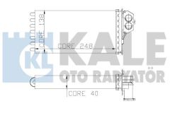 Kale 2081822Al Kalorifer Radyatörü 206 1998 Sonrası 206 + Te3 2009 Sonrası / Xsara