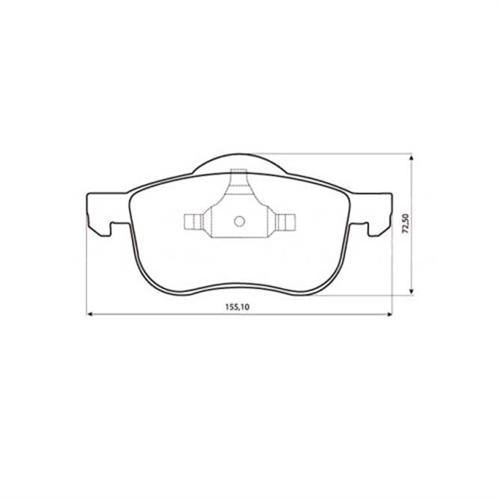 Bosch 986495061 Fren Balatası Ön S60 2000 Sonrası S70 97-00 S80 1998 Sonrası V70 97