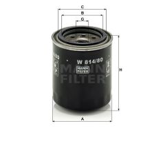 Mann W81480 Yağ Filtresi 400 416 94-00 600 618 620 88-90 / Gemını