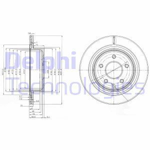 Delphi Bg3765C Disk Arka 2001 Sonrası X-Traıl-Koleos ''Kaplamalı''