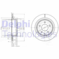 Delphi Bg3765C Disk Arka 2001 Sonrası X-Traıl-Koleos ''Kaplamalı''