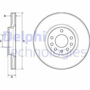 Delphi Bg3770C Fren Diski Ön Astra Classıc 99-02 G 1998 Sonrası Astra Clas