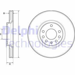 Delphi Bg3770C Fren Diski Ön Astra Classıc 99-02 G 1998 Sonrası Astra Clas