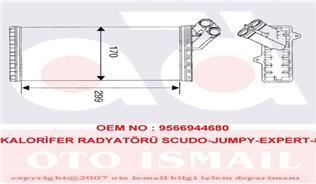 VALEO 812116 KALORIFER RADYATÖRÜ ULYSSE 94- SCUDO 95- / ZETA 94-