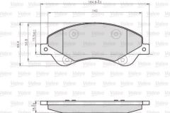 VALEO 872818 FREN BALATASI ÖN TRANSIT V347 06-