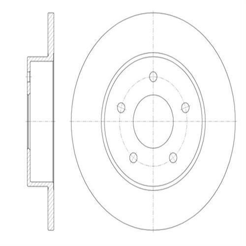 Ferodo Ddf1383 Fren Diski Arka Prımera P12 2002 Sonrası Düz 278Mm