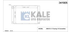 Kale 341905 Su Radyatörü Bmw 5 E60 E61 Bmw 6 Bmw 7 E65 E66 Brazın