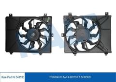 Kale 348535 Radyatör Fanı Komple Davlumbaz + Motor İ10 2008 Sonrası 25380-
