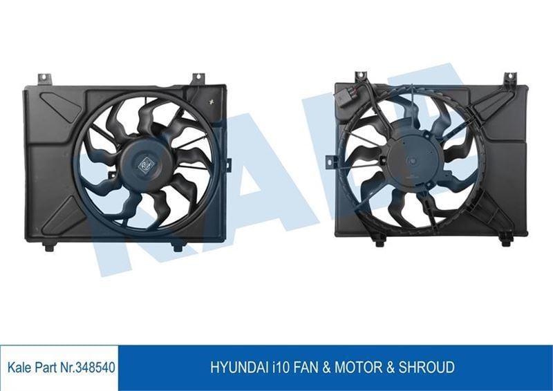 Radyatör Fanı Komple Davlumbaz + Motor İ10 2008 Sonrası 25380-0×000