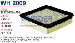 WUNDER WH2009 HAVA FİLTRESİ - HONDA CiViC EURO 1.6 ILS