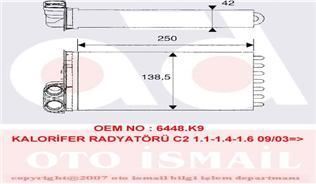VALEO 812234 KALORIFER RADYATÖRÜ 1007 05- / C2 02- C3 I 02- C3 PL