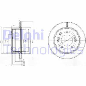 Delphi Bg3859 Fren Diski Arka 5D 315Mm Sorento 02-