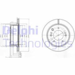 Delphi Bg3859 Fren Diski Arka 5D 315Mm Sorento 02-