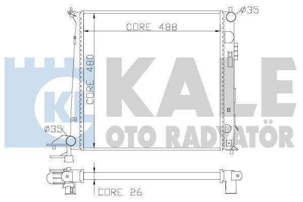 Kale 341960 Radyatör İx35 -Sportage Al-Pl-Brz