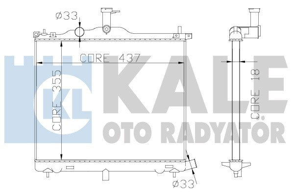 Kale 341975 Radyatör İ10 Al-Pl-Brz