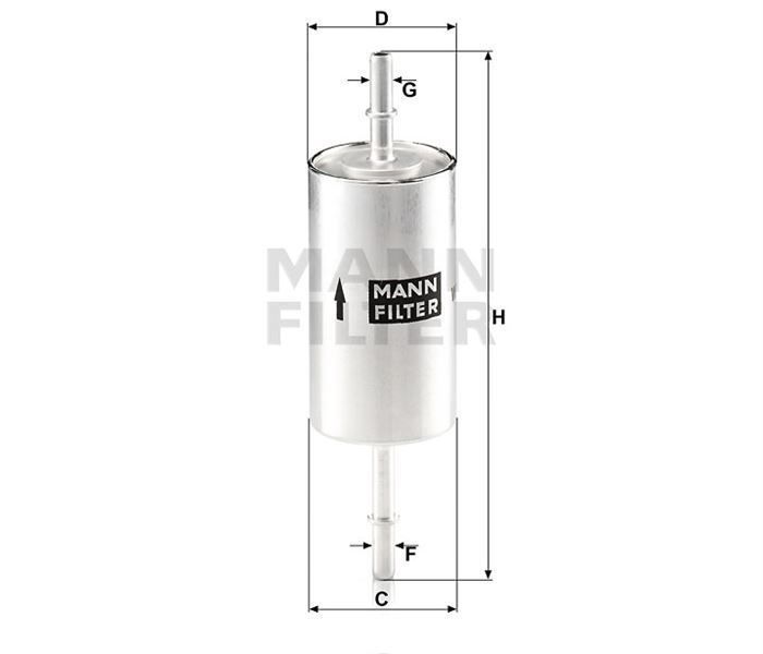 Mann Wk5121 Benzin Filtresi Focus 1998-2004 Transıt Connect  2002 Sonrası 1.8