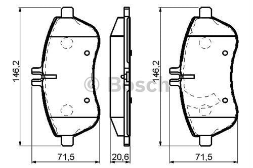 Bosch 986495104 Fren Balatası Ön E Serısı W212 E200 E200Cgı S212
