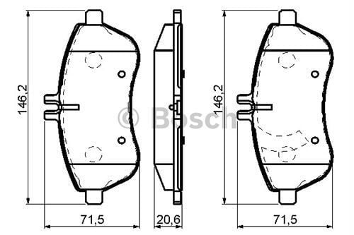 Bosch 986495104 Fren Balatası Ön E Serısı W212 E200 E200Cgı S212