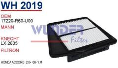 WUNDER WH2019 HAVA FİLTRESİ - HONDA ACCORD 08- Y.M