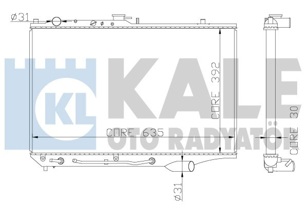 Kale 342005 Radyatör Mazda 323 C Iv Al-Pl-Brz