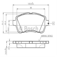Bosch 986495108 Fren Balatası Ön Fıesta Vı 08-
