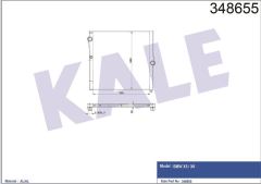 Kale 348655 Radyatör Al/Pl/Brz X5-X6 At/Mt