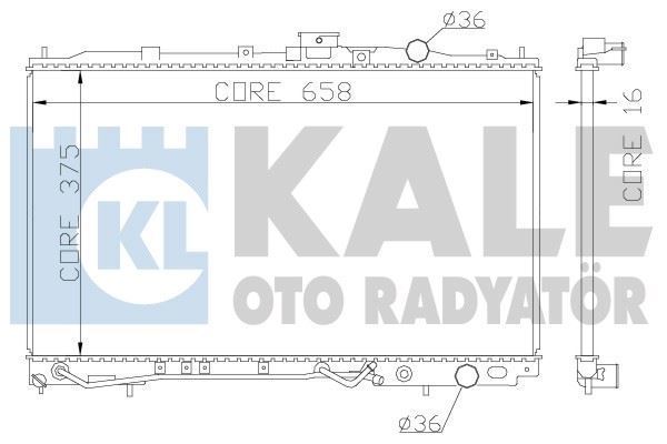 Kale 342040 Su Radyatörü Colt 1991 Sonrası 1.6 16V 1.8 16V Mt Lancer 1991 Sonrası 1