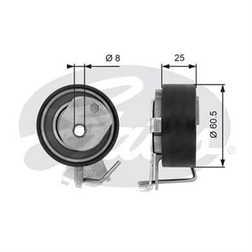 Gates T43023 Triger Eksantrik Gergi Rulmanı Fıorıno / 106 206 306