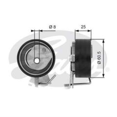 Gates T43023 Triger Eksantrik Gergi Rulmanı Fıorıno / 106 206 306
